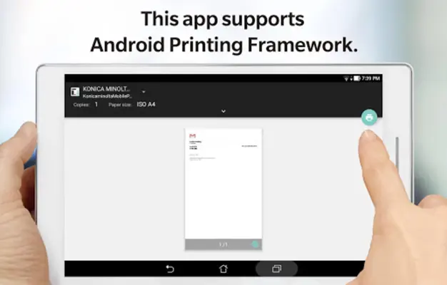Konica Minolta Mobile Print android App screenshot 2